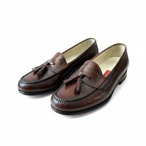 Cole Haan Men's Brown Leather Tassel Loafers Size 11D Padded Insole Quiet Lux